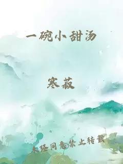 一碗小甜汤